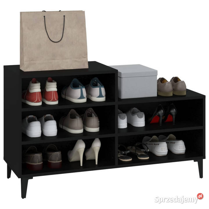 Szafka na buty czarna 102x36x60 materiał Na buty Warszawa