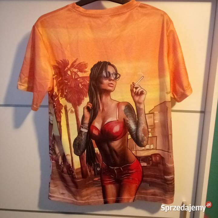Męska Koszulka z grafiką 3D M NOWA Odzież i bielizna męska Tomaszów Lubelski