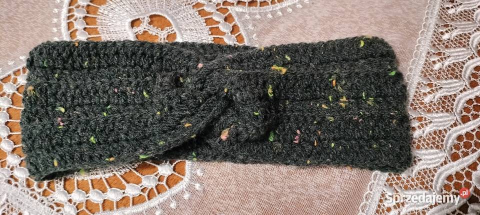 Ręcznie robiona opaska na głowę ciepła