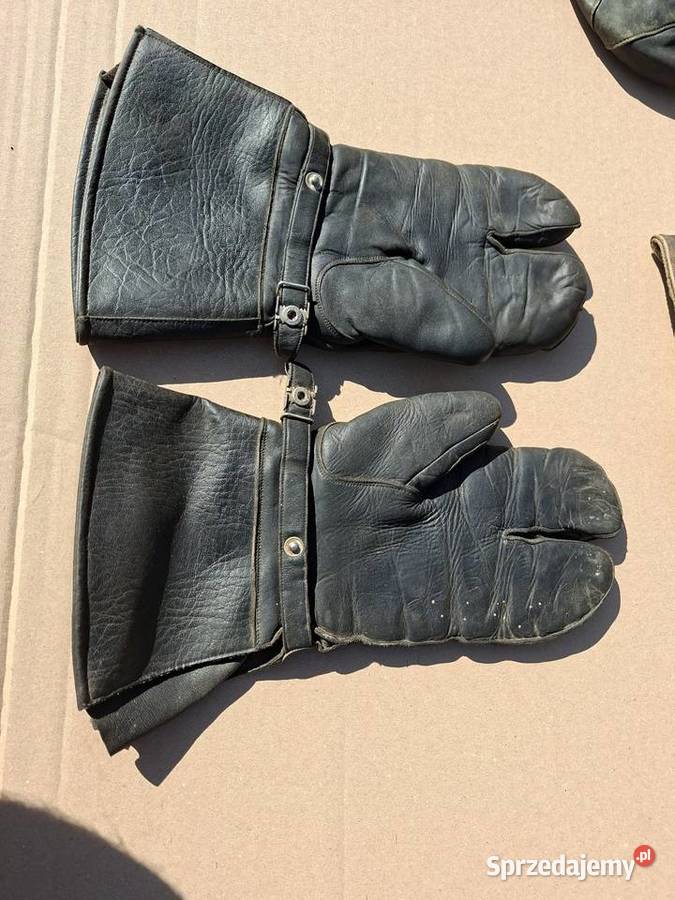 Rękawice lotnicze motocyklowe vintage retro Kamocin