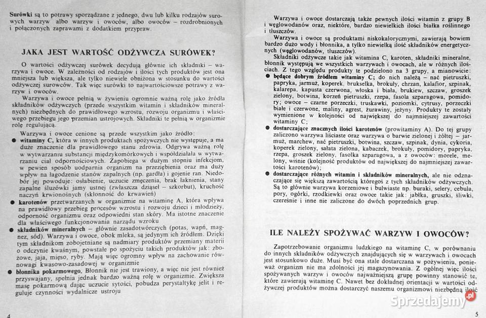 Surówki z warzyw i owoców Danuta Sadowska