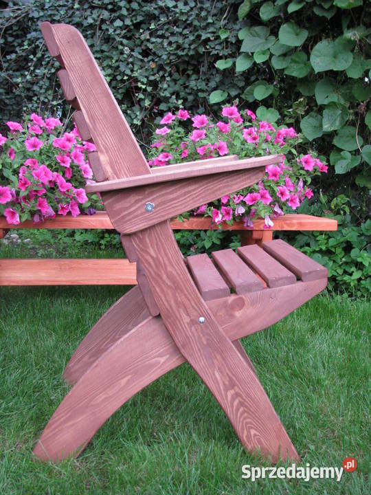 Krzesło ogrodowe drewniane składane typ X