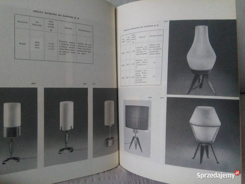 Katalog Opraw Oświetleniowych 33J wyd 2 1971 r mazowieckie Warszawa