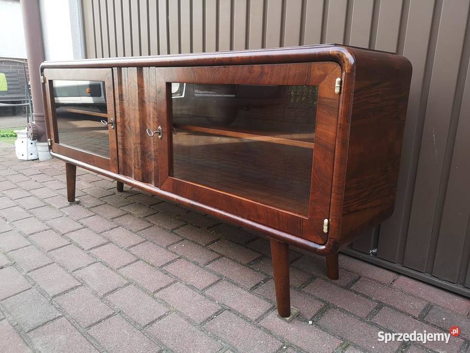 Komoda ARTDECO Orzech RTV Niska Unikat 155 Stara wielkopolskie Swarzędz