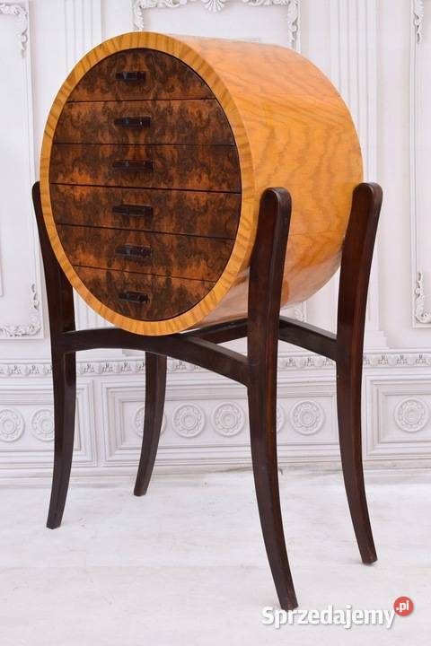 Okrągła Komoda Regał Art Deco Szafka Pomocnik 6 Kraków