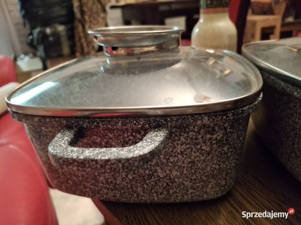 Komplet garnków granitowych Przybory kuchenne mazowieckie Warszawa