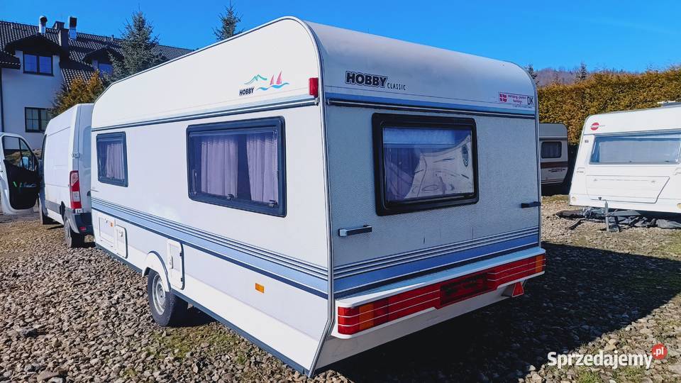 przyczepa kempingowa HOBBY campingowa kemping Międzybrodzie Bialskie