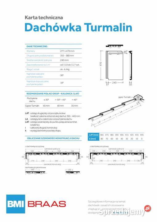DACHÓWKA ceramiczna płaska antracytowa CREATON Pokrycia dachowe Żywiec