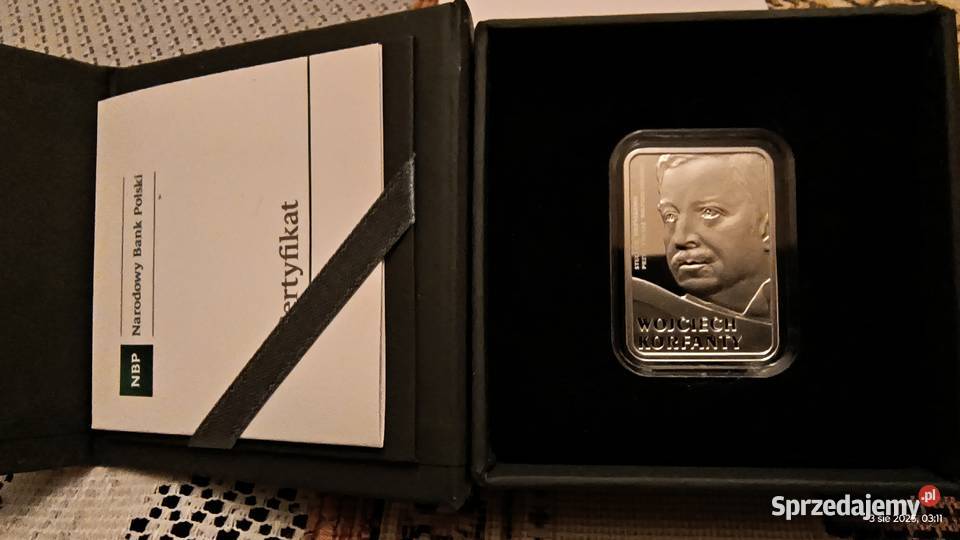 Wojciech Korfanty srebrna moneta kolekcjonerska Katowice sprzedam