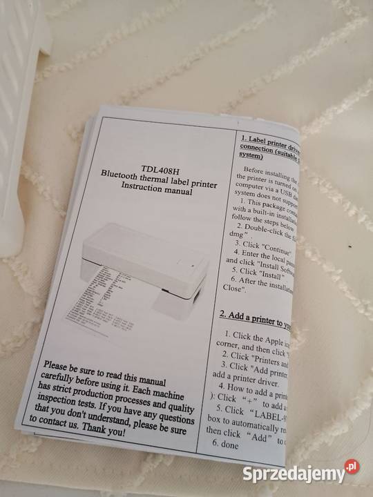 Drukarka termiczna do etykiet Janów Lubelski sprzedam