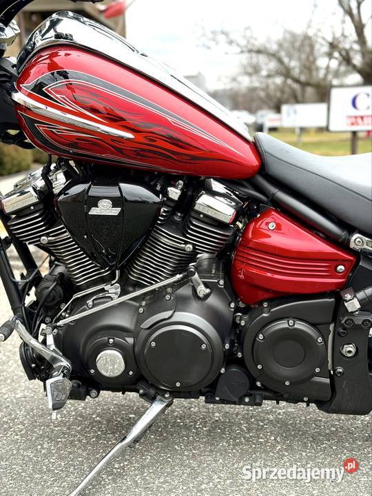 Yamaha Raider nowy 14 przebieg wiśniowy