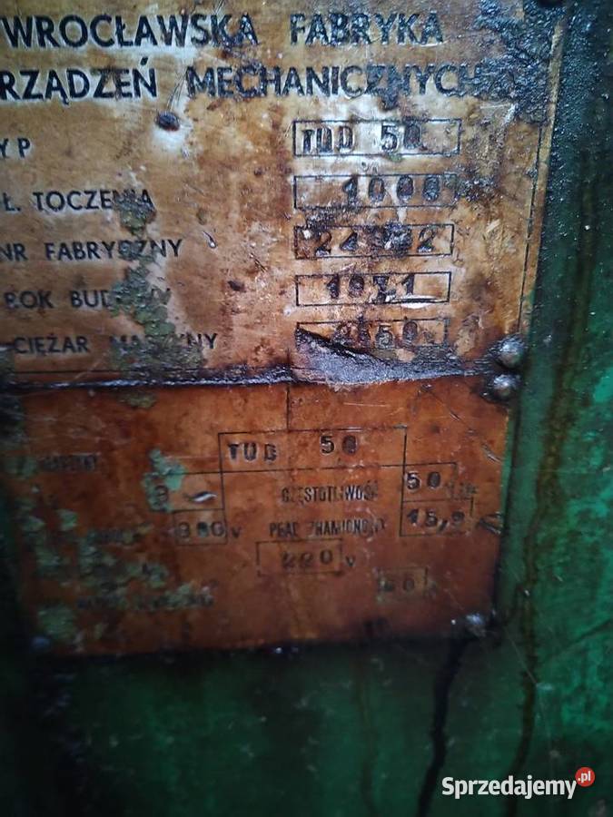 Tokarka uniwersalna TUD50 Masłomiąca