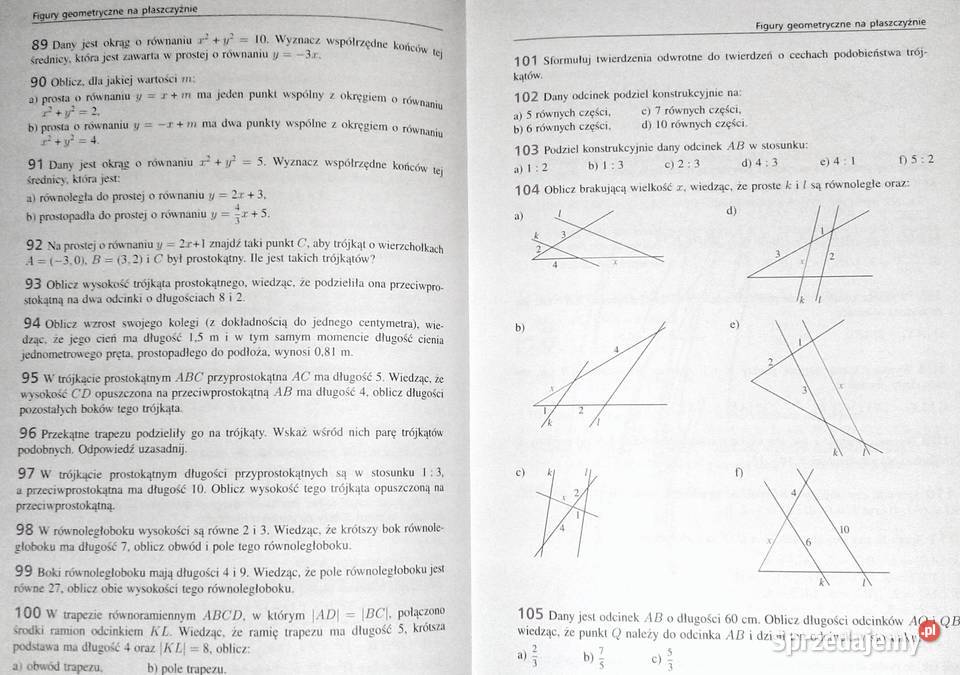 Matematyka 1 Zbiór zadań Zakres podstawowy M Chełm sprzedam