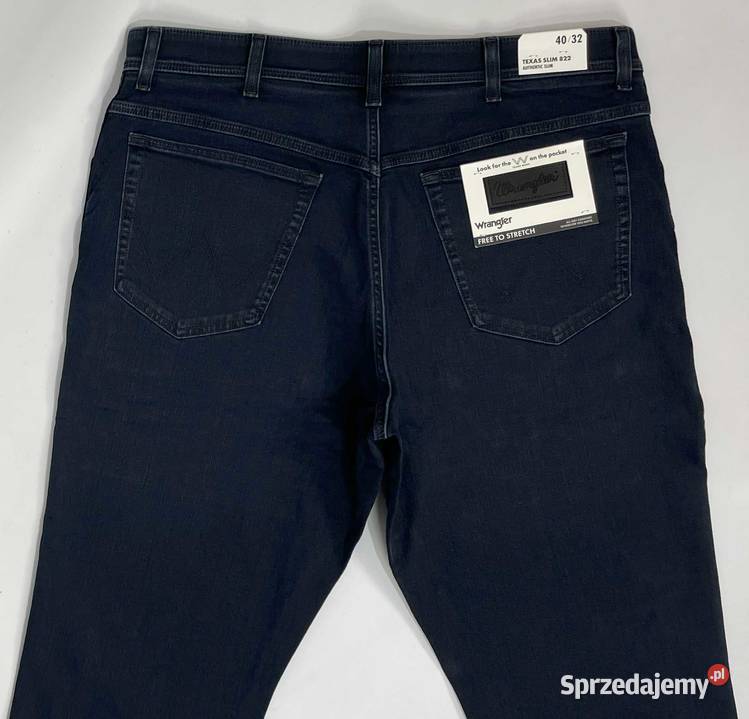 Spodnie męskie jeansy Wrangler Texas Slim 822 Odzież codzienna Poznań