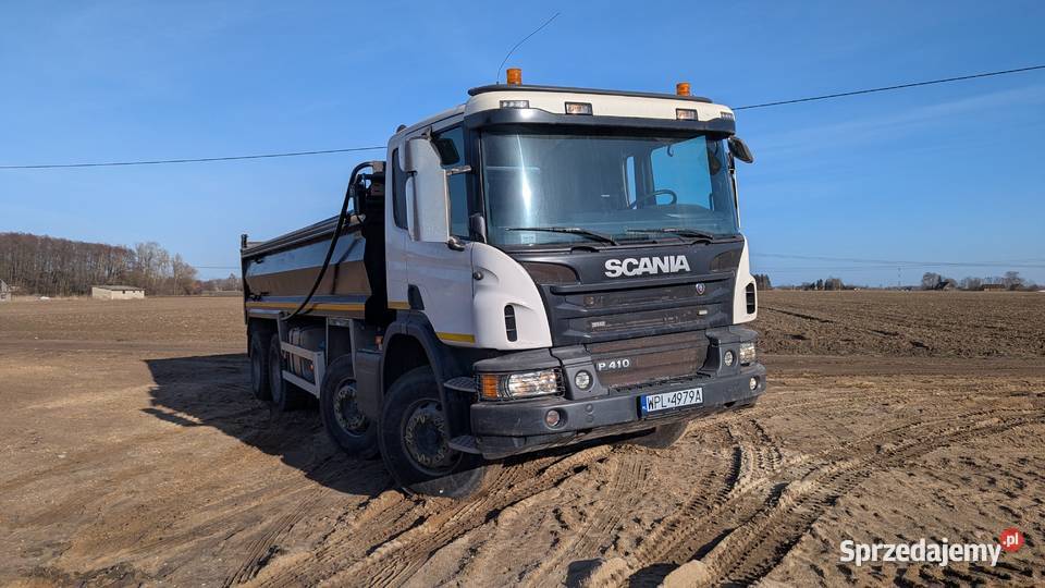 Scania P410 wywrotka 8x4 automatyczna plandeka Motoryzacja