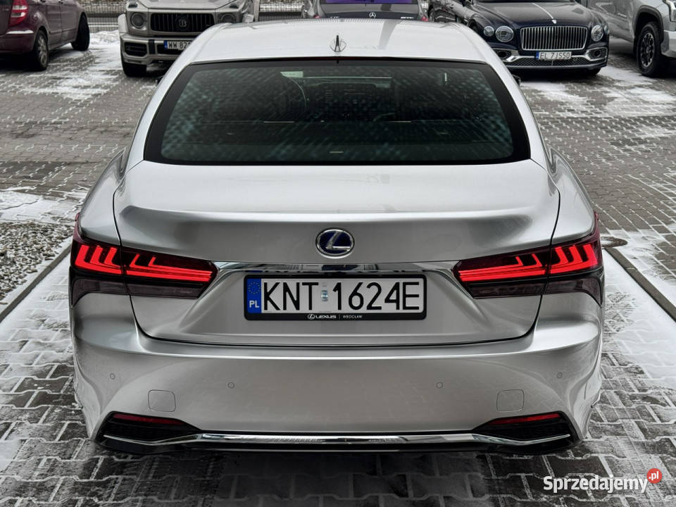 Lexus LS 500h 35 300 Prestige AWD Salon Polska srebrny małopolskie