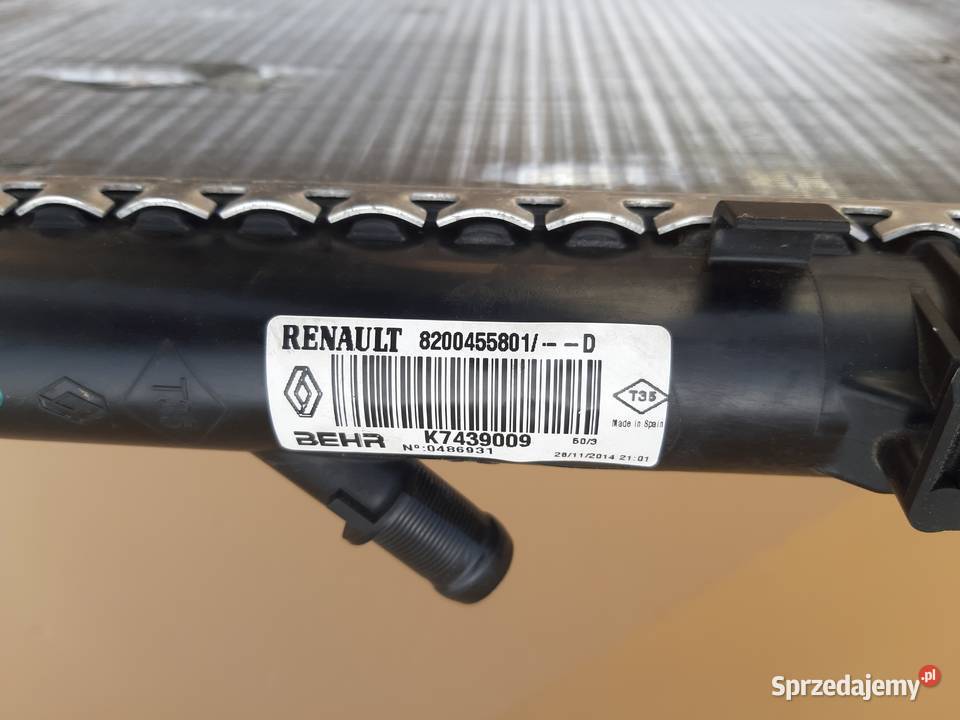 RENAULT KANGOO III CITAN CHŁODNICA CIECZY WODY