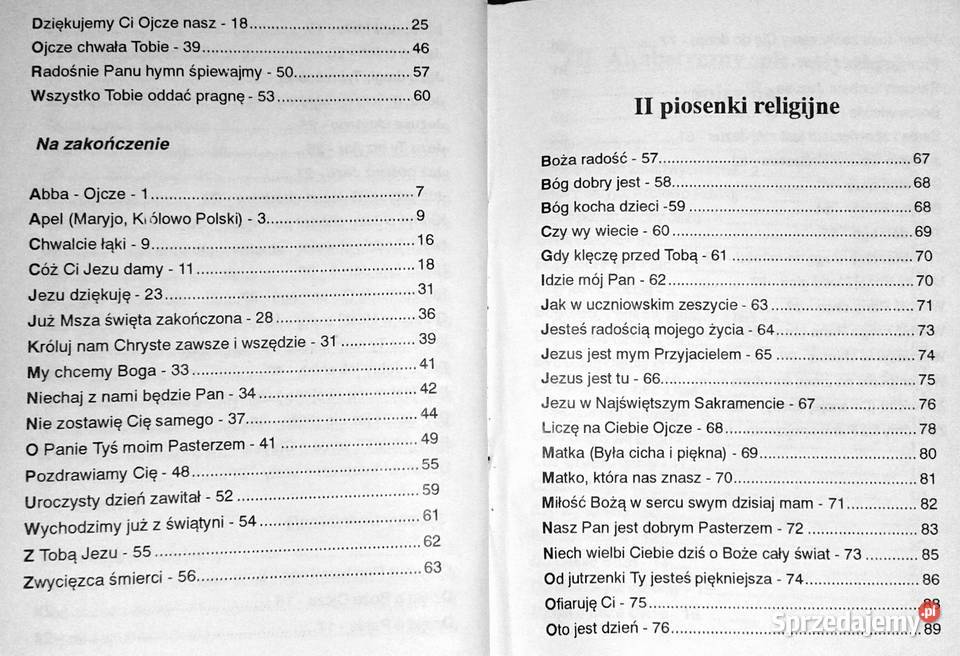 Do ołtarza już idziemy Śpiewnik dzieci ks Cz Rok wydania 1996 Kultura i Rozrywka Chełm sprzedam