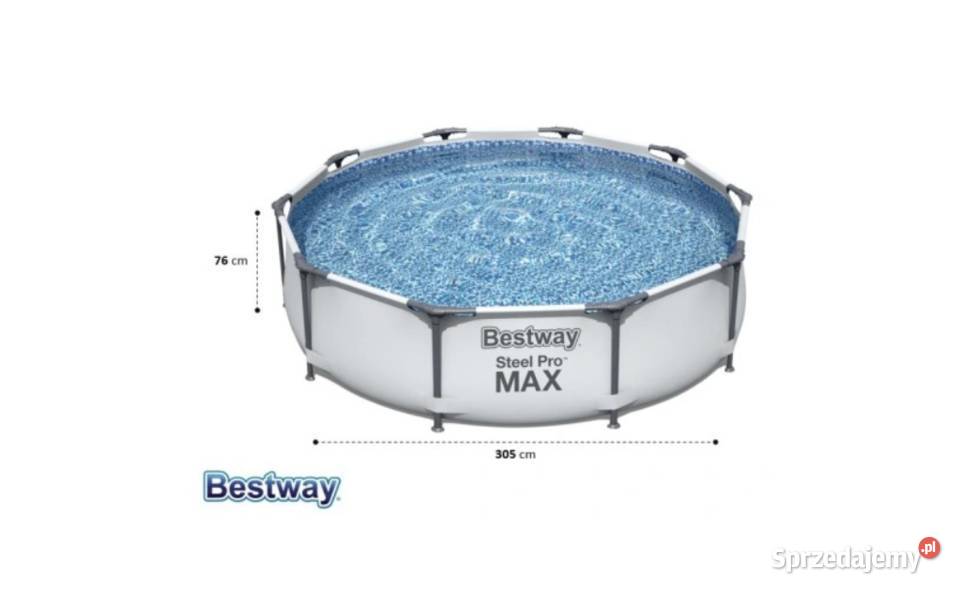 Basen Ogrodowy Stelażowy 305 x 76 Bestway 56406 Łęczyca