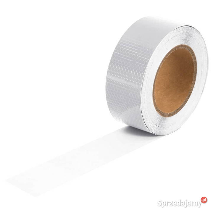 Taśma odblaskowa biały 5 x 20 m PVC WM153116 mazowieckie Warszawa