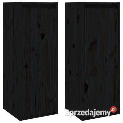 vidaXL Szafki ścienne 2 czarne 30x30x80 drewno Warszawa
