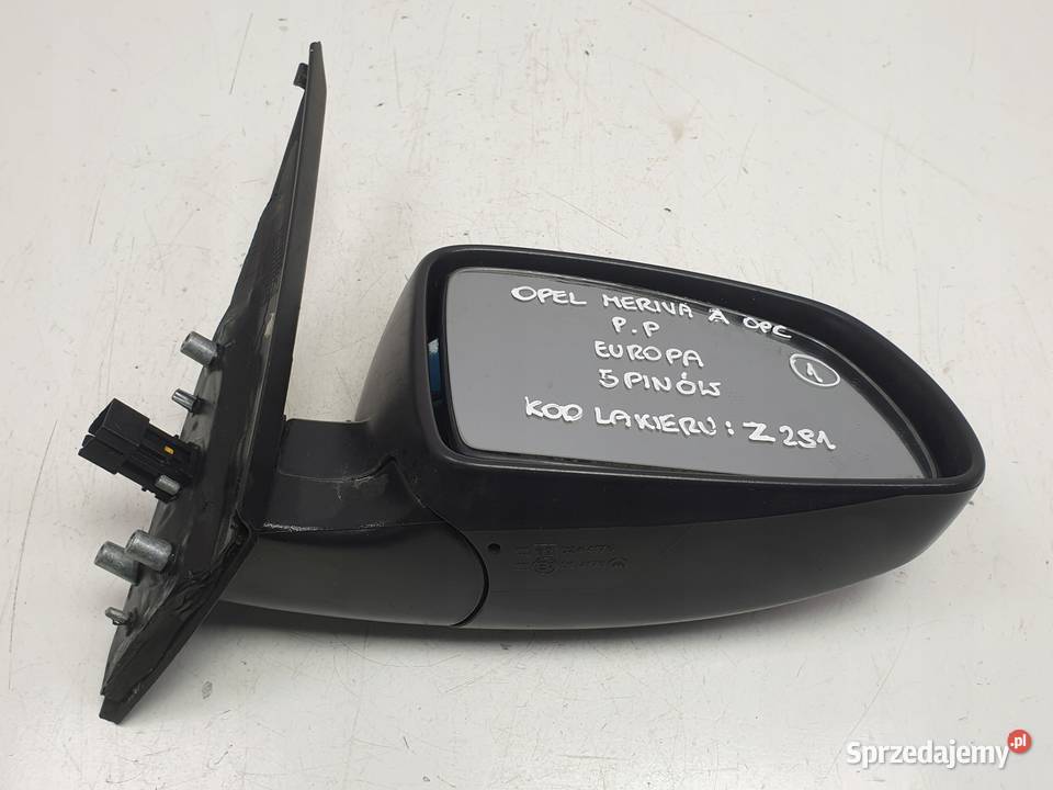 LUSTERKO PRAWE PASAŻERA Opel Meriva A 5 pinów osobowe lubelskie