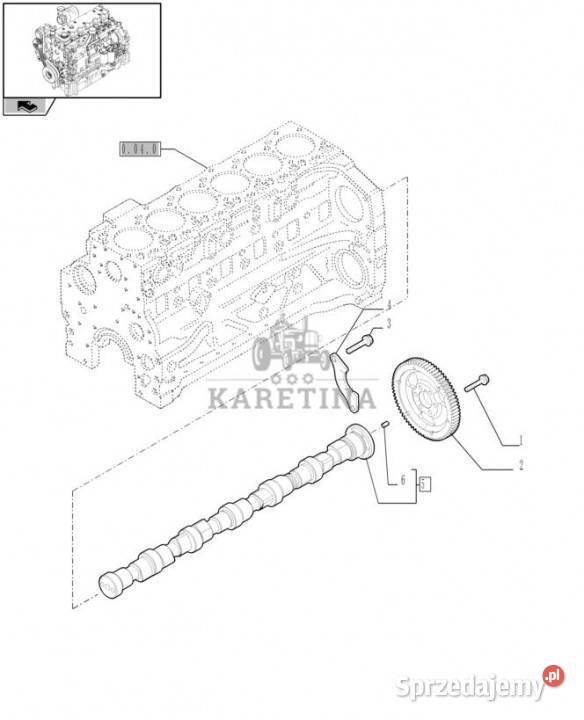 Holland T6010 Koło zębate 2854823 Pozostałe Jastrzębniki sprzedam