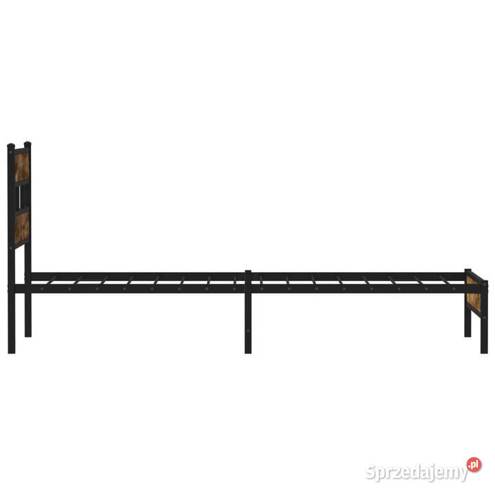 Łóżko z wezgłowiem bez materaca dąb sonoma 91cm