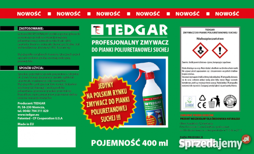 Preparat czyszczący do zaschniętej piany PUR Pozostałe Niemcza