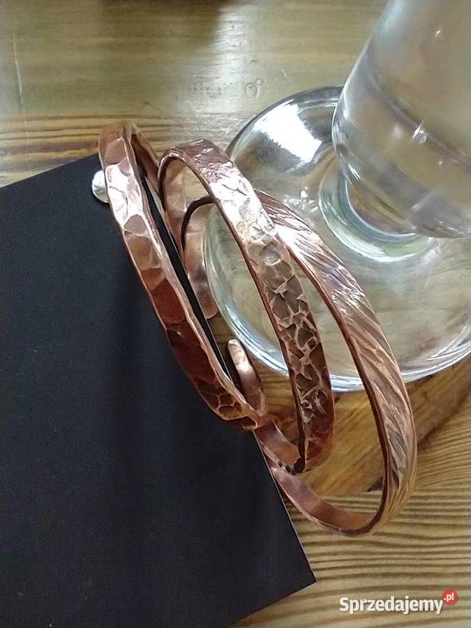Bransoletka kuta czysta miedź rękodzieło łódzkie Łódź