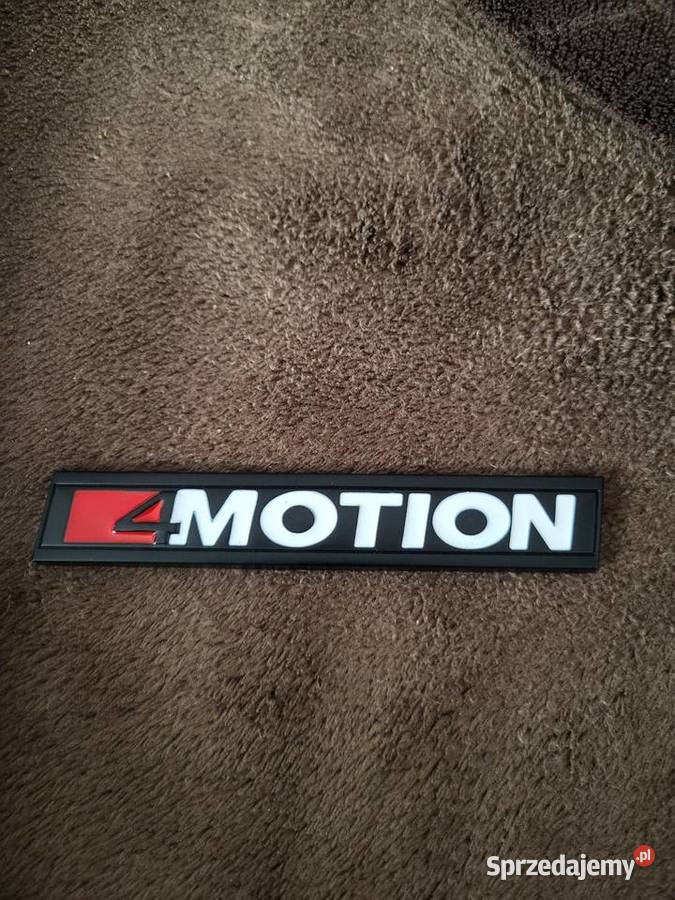 Emblemat 4MOTION VW BLACK Nowy Aluminiowy