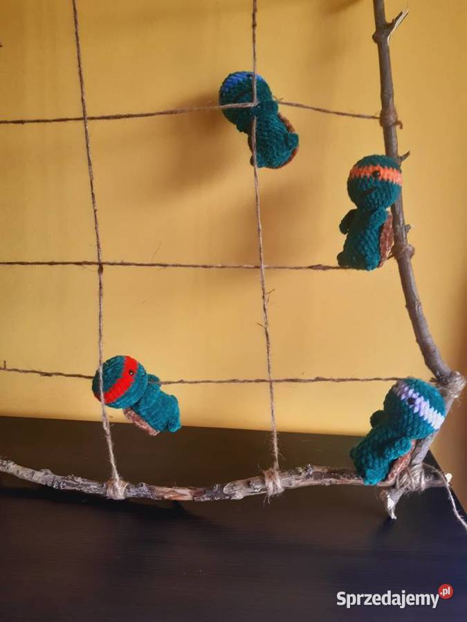 Szydełkowane Żółwie Ninja zabawki maskotki małopolskie Kraków