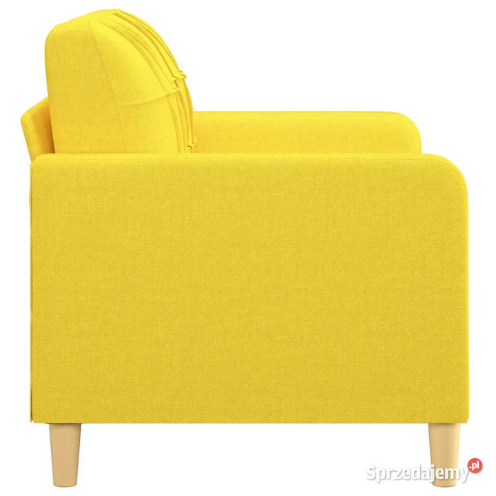 Sofa 2osobowa jasnożółta 120 tapicerowana Warszawa