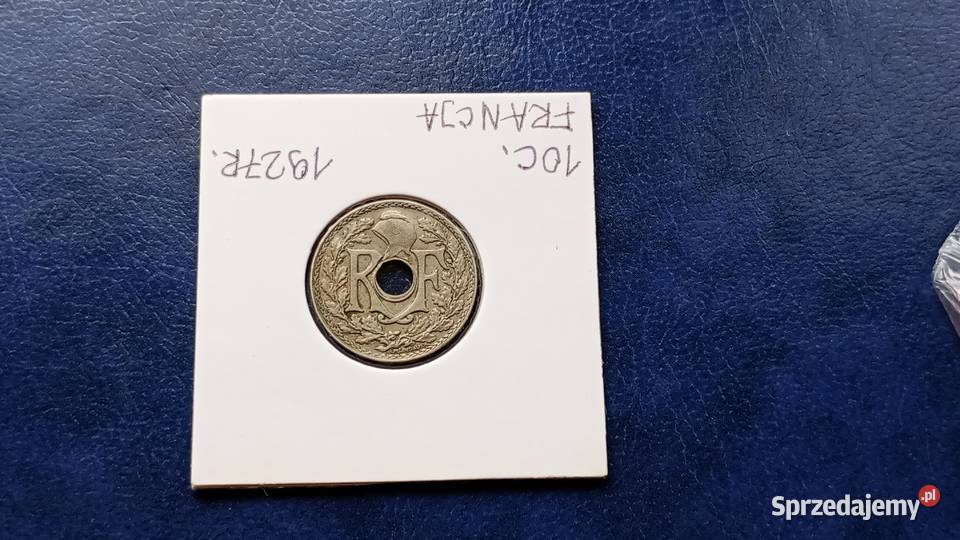 Stare monety 10 centym 1927 Francja podkarpackie Lesko
