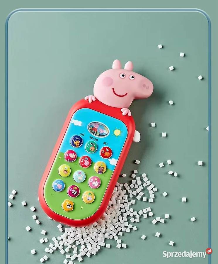 Telefon zabawkowy dzieci Motyw Świnki Peppa Tolo Edukacyjne Płock sprzedam