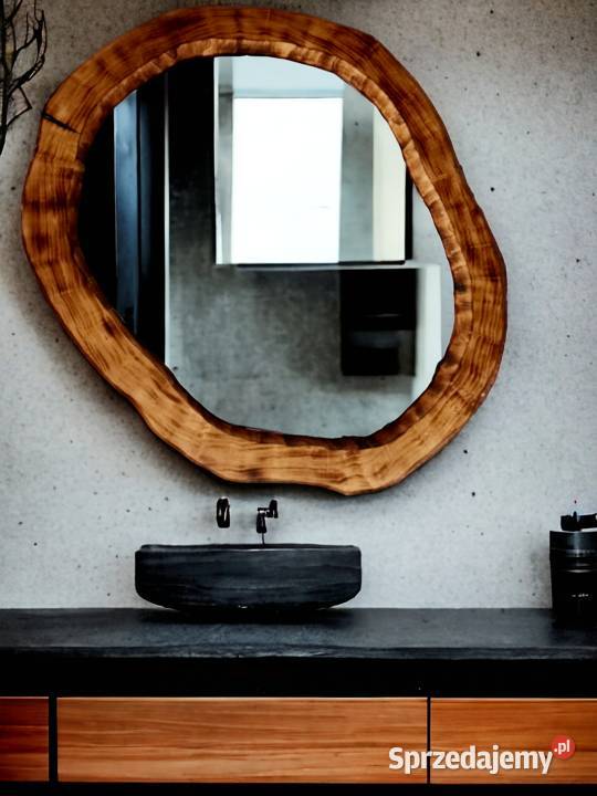 Designerskie asymetryczne lusto do łazienki podkarpackie Rzeszów