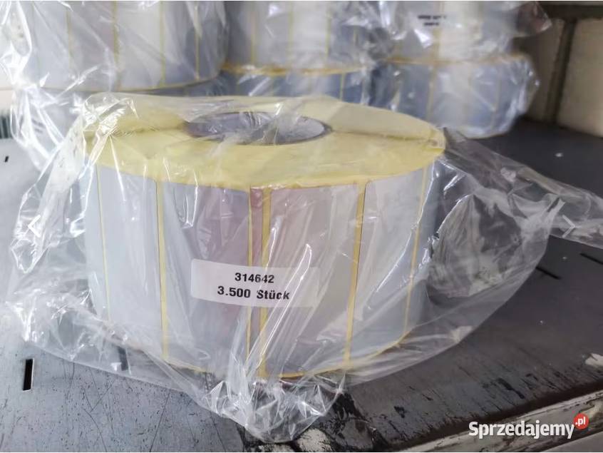 Etykiety Poliestrowe Srebrne termotransferowe Warszawa