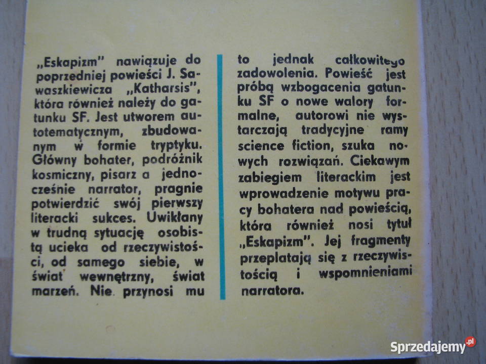 Jacek Sawaszkiewicz SF Eskapizm Proza i poezja Brzegi