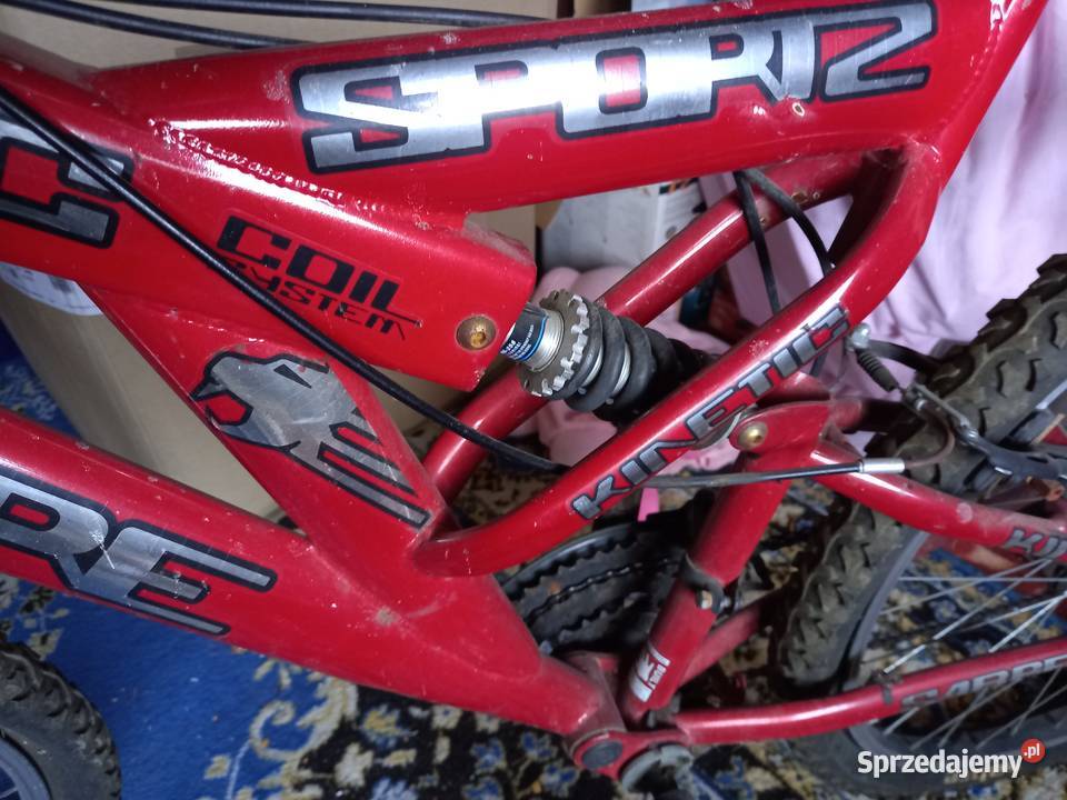 rower gorski czerwony Wysoka Strzyżowska