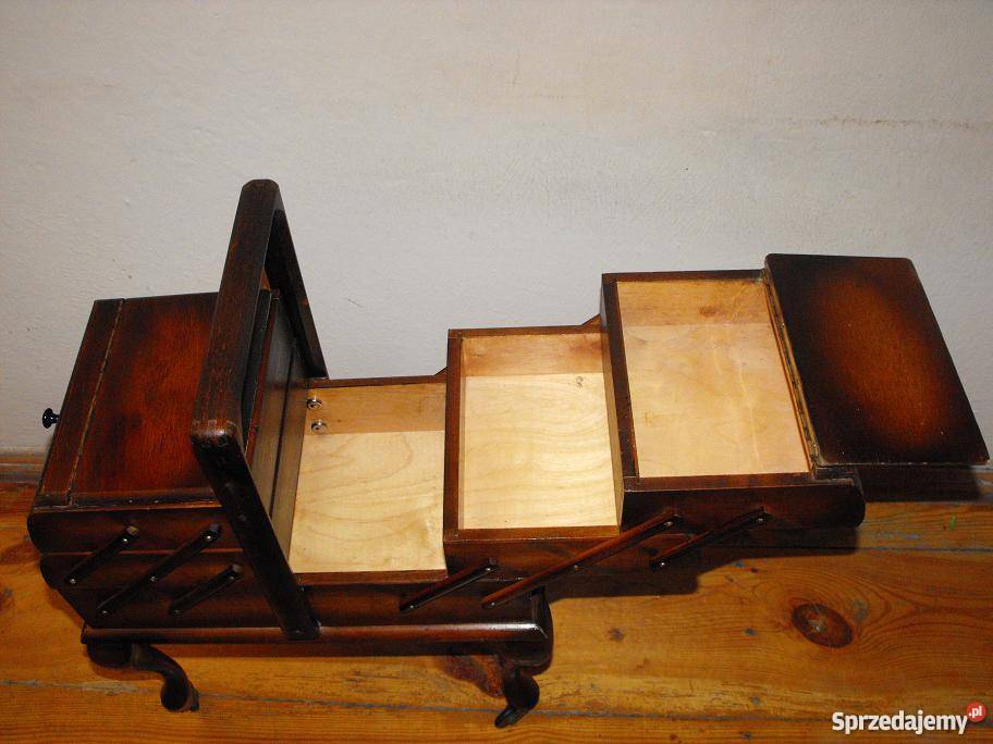 3poziomowy drewniany niciak na kółkach Skierniewice