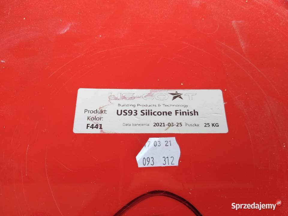 TYNK SILIKONOWY elewacyjny US93 USCOAT 25 sprzedam