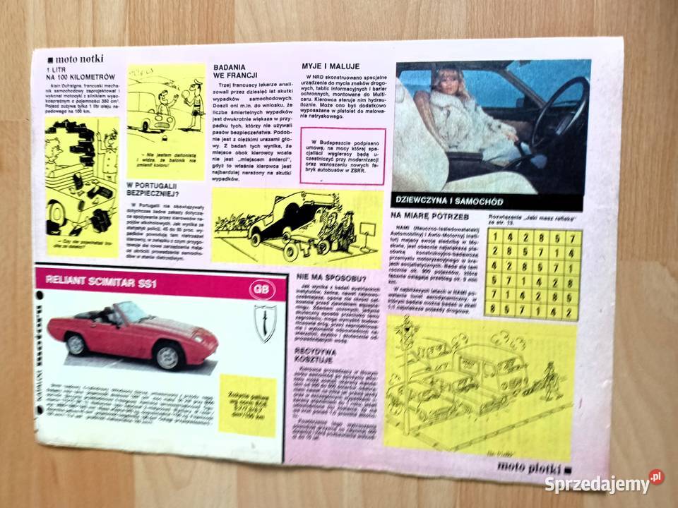 Czasopismo Motor z 16 marca 1986 Roku 11 Tarnobrzeg sprzedam