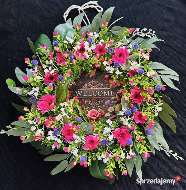 Piękny Sielski wianek na drzwi handmade Wyposażenie wnętrz Przysucha sprzedam