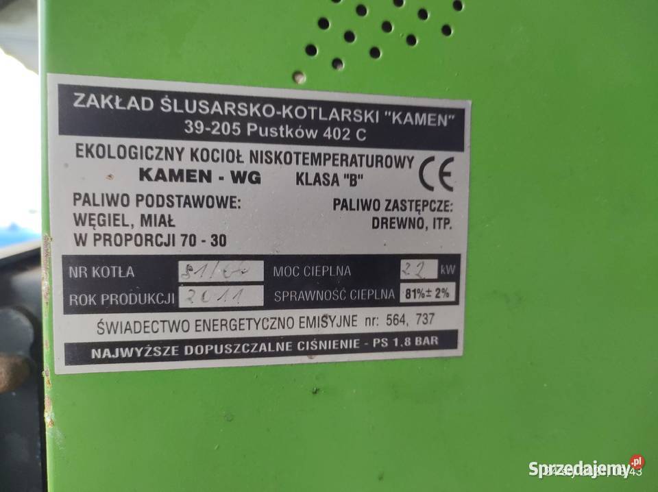Piec co kocioł Kamen WG 22kW