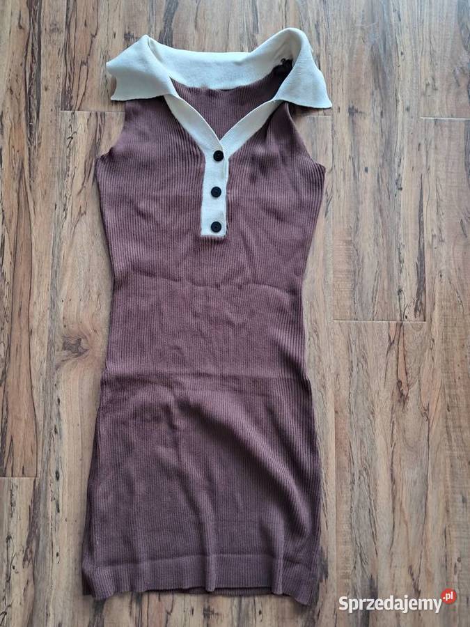 nowa brązowa sukienka rozmiar XS brak metki Sandomierz sprzedam