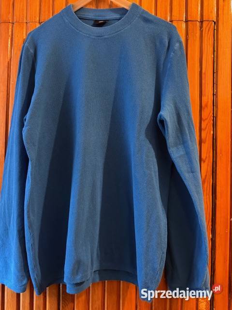 Sweter męski L Carry z bawełny niebieski Swetry i golfy Odzież i bielizna męska Częstochowa