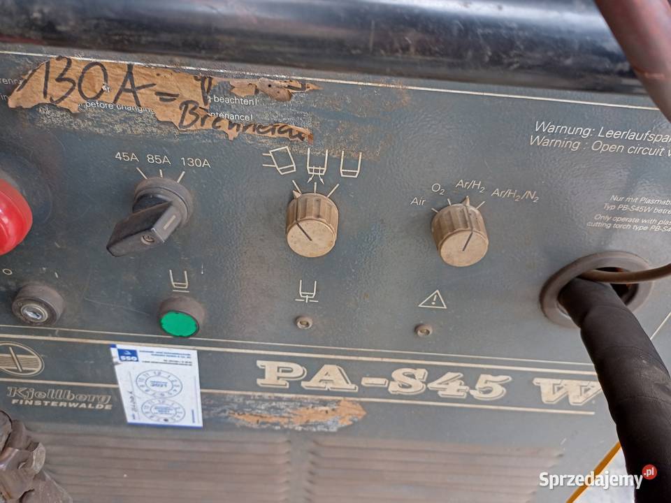 plasma do cięcia metalu Kjellberg pasw45w Brzesko