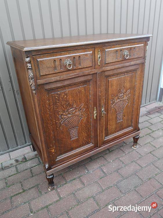 Komoda Pomocnik Szafka Dębowa Zgrabna Stara Swarzędz