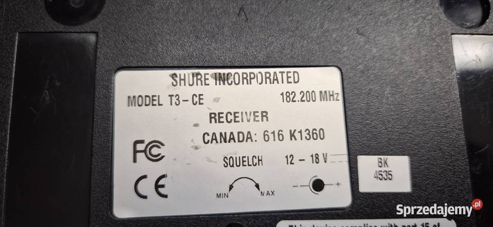 Odbiorniki i nadajniki shure bezprzewodowe Konin