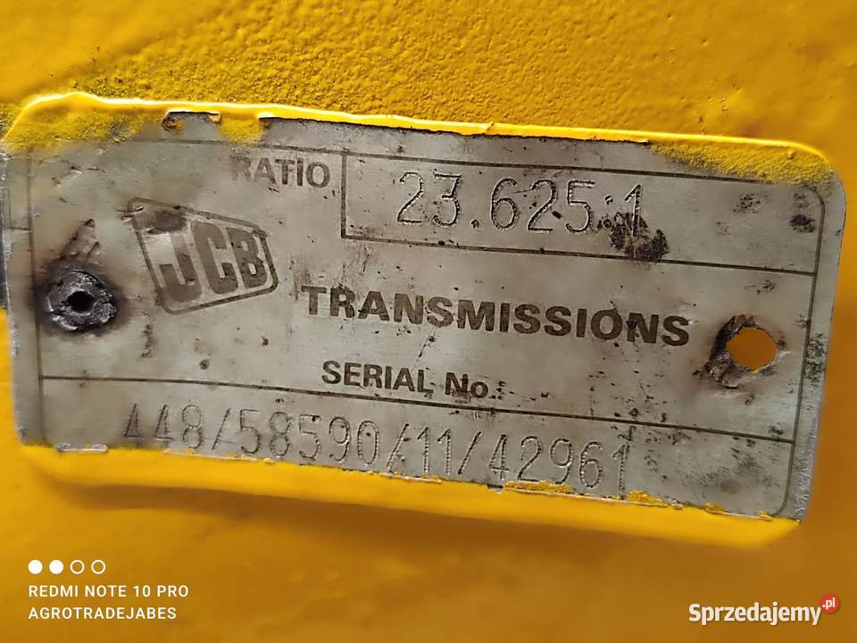 Most napędowy 44816501 58590 42961 JCB 53595 Części maszyn i innych pojazdów Wilkowo